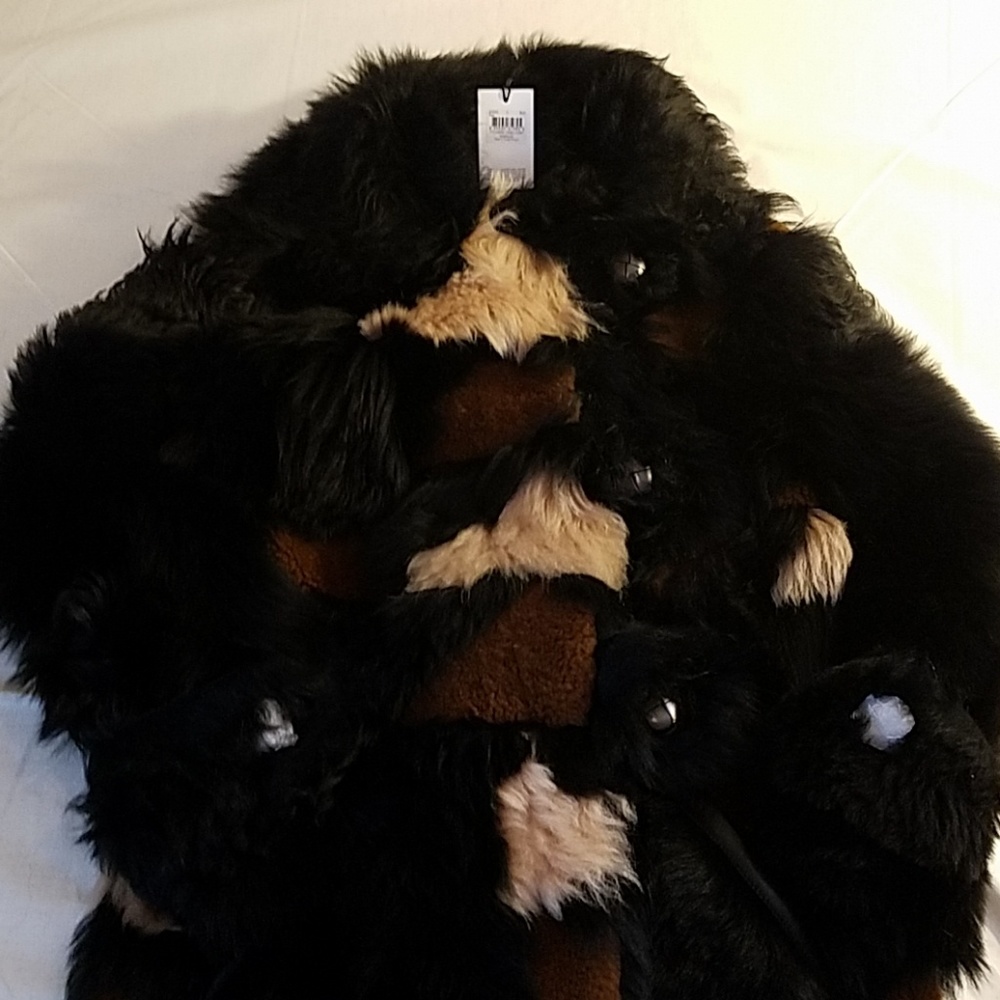 Coach shearling lamb leather coat